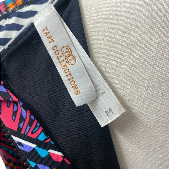 Tart Pamona Colorful UPF Long Sleeve One Piece Swimsuit Rashguard Size Medium - Picture 9 of 10